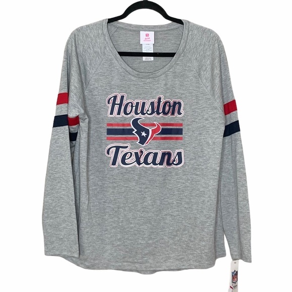 Houston Texans NFL Teens Gray Shirt Juniors Sz XL - Picture 1 of 10